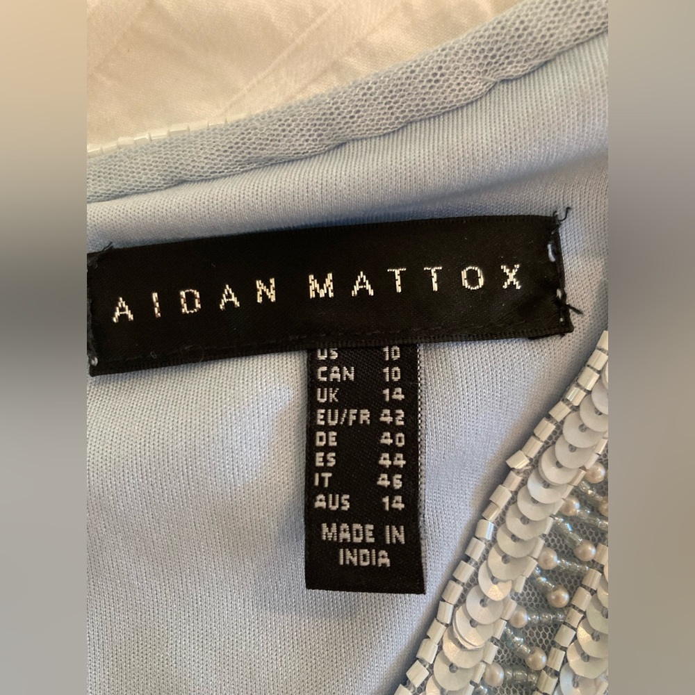 Aidan Mattox - Blue sequin dress - Size 10 - worn once - Picture 2 of 4